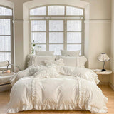 Luxury Cotton Lace Duvet Set - The Linen House