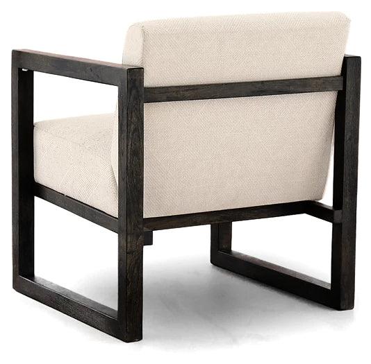 Metal Arm Cream Accent Chair - The Linen House