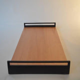 Blackened Metal and Wood Service Tray - The Linen House