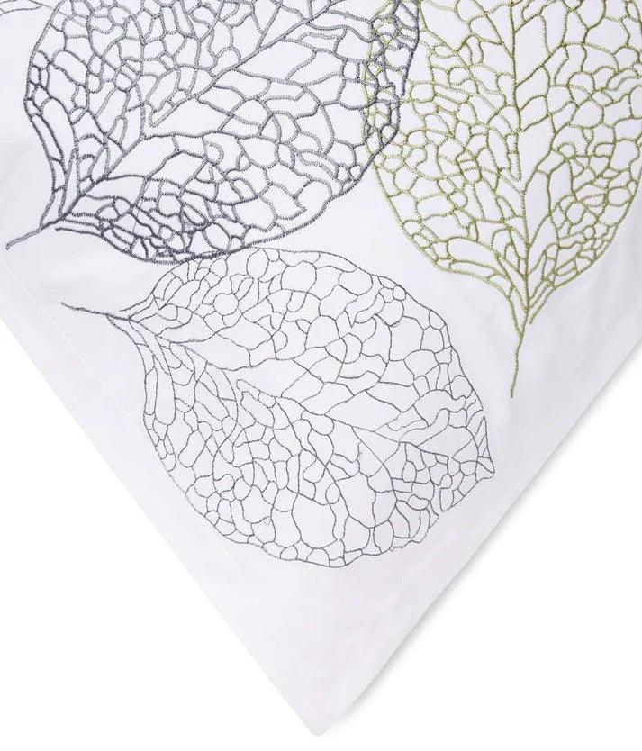 Turning Leaf Embroidery Duvet Set - The Linen House
