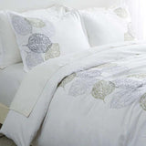 Turning Leaf Embroidery Duvet Set - The Linen House