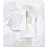 Turning Leaf Embroidery Duvet Set - The Linen House