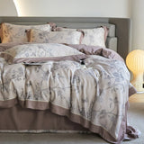 Luxury Digital Printing Flowers & Plants Duvet Set – Elegant Bedroom Statement