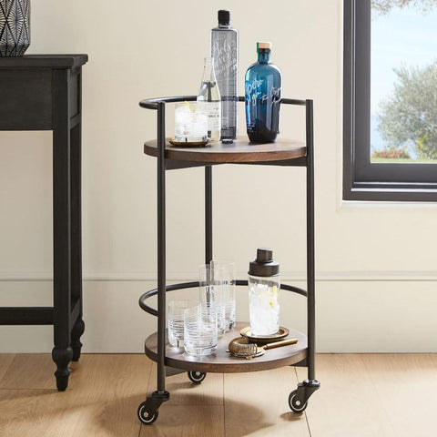 Round Bar Cart - The Linen House