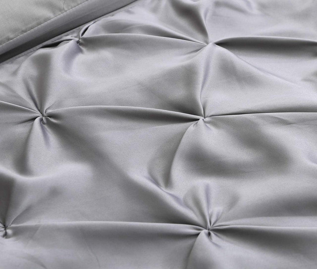 Pintuck Border Duvet Set - The Linen House