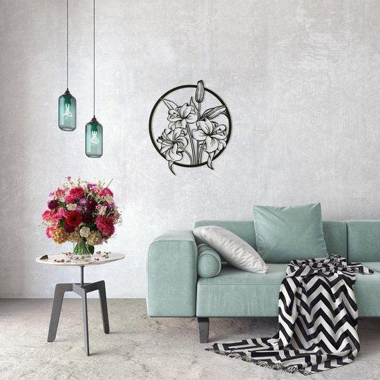Lily flower Metal Wall Decor - The Linen House