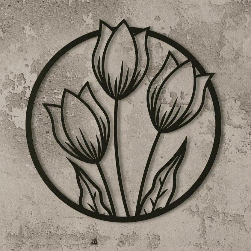 Tulip Metal Wall Decor - The Linen House