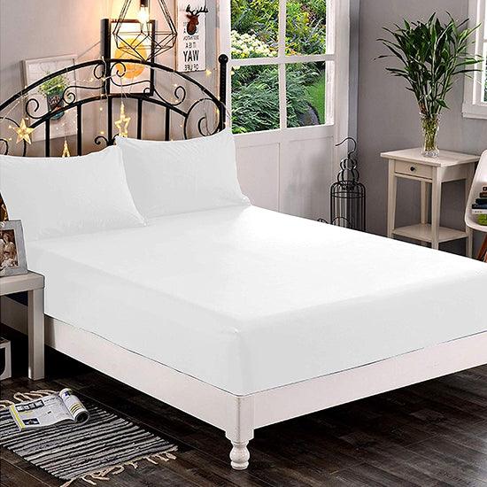 Fitted sheet (Ivory) - The Linen House
