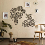 The large Monstera leaves Metal Wall Decor - The Linen House
