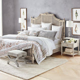 New Luxury Embroidered Duvet Set in Blush Gray - The Linen House