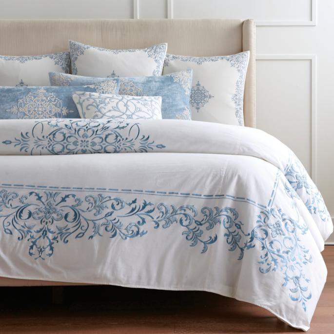 New Luxury Seraphina Embroidered Bedding - The Linen House