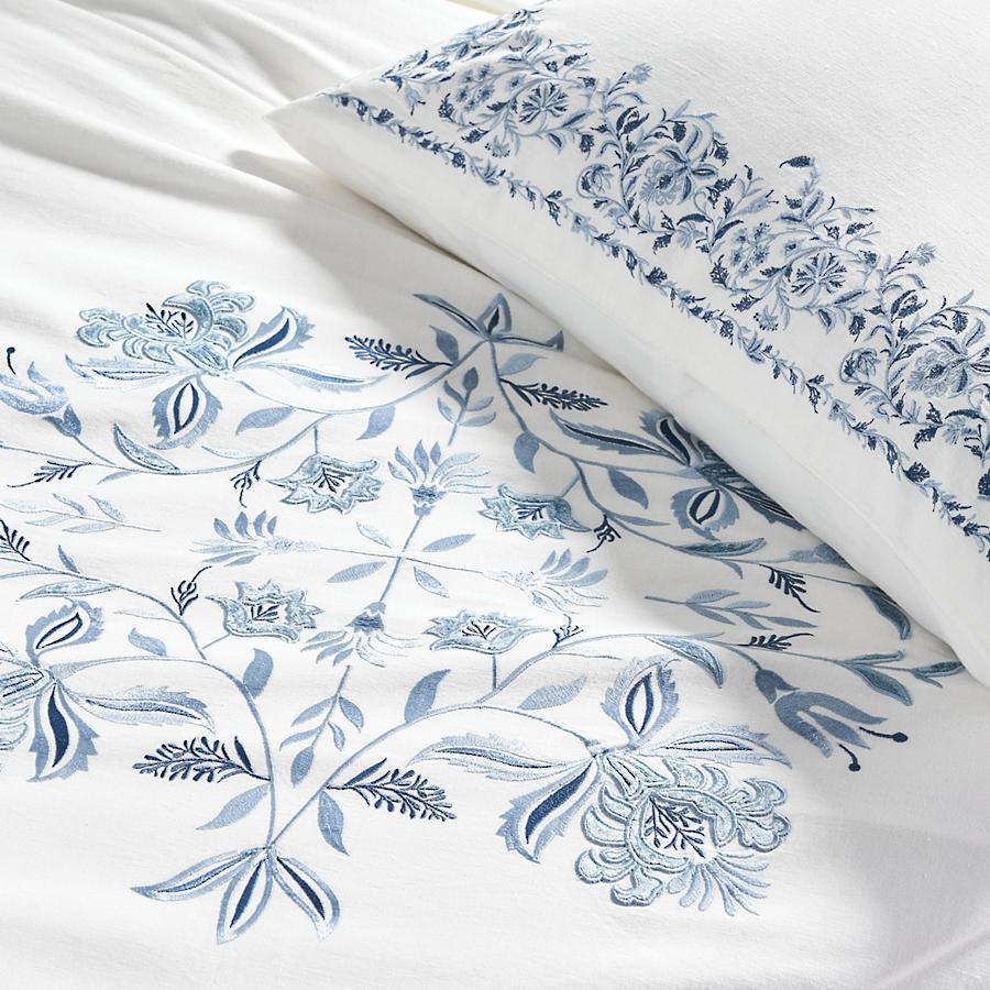 New Luxury Scrolling Floral Duvet Set - The Linen House