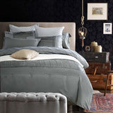 Grey Pinch Pleat Bridal Set with filling - The Linen House