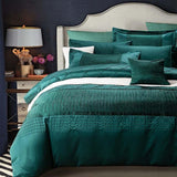 Green Bridal Duvet Set with filling - The Linen House