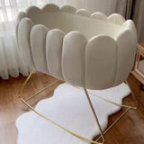Velvet Tufted Bassinet - The Linen House