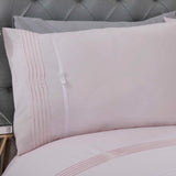 Pleats with Ribbon Bow Duvet Set - The Linen House