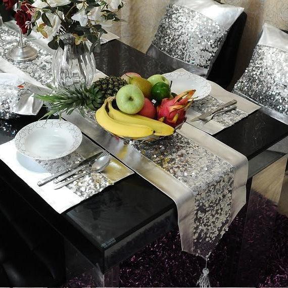 Table Runner (Silver Grey) - The Linen House