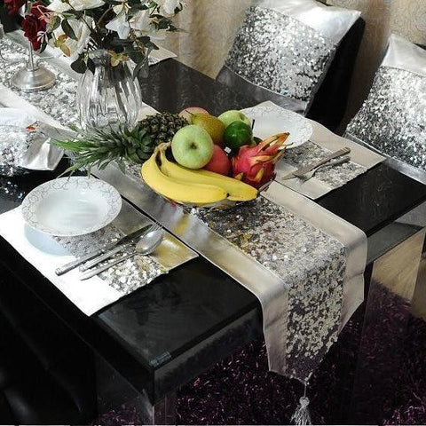 Table Runner (Silver Grey) - The Linen House