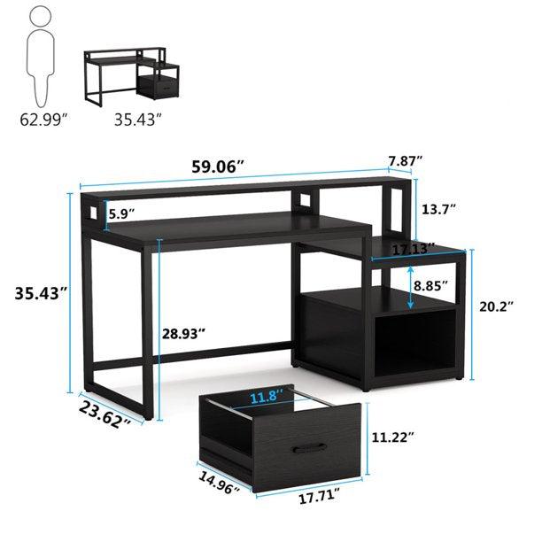 "Tribesigns Modern Desk Table
