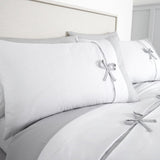 Milo Bow Duvet Set - The Linen House