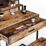 Dressing Table, Hairdressing Table, Make-up Table, Metal Frame - The Linen House