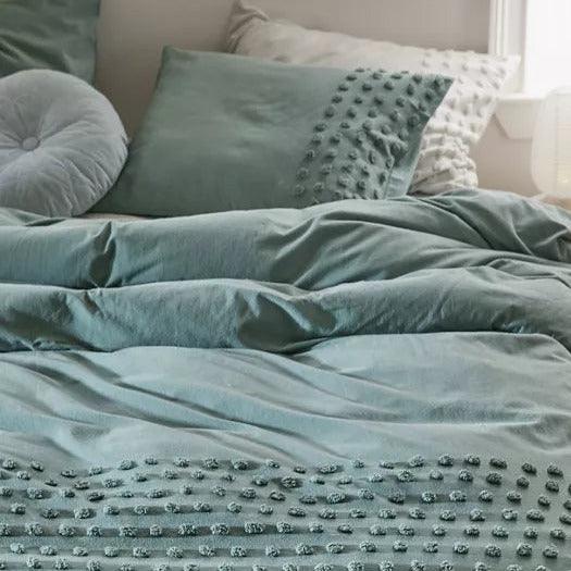 New Dotted Tufted Duvet Cover Set - The Linen House