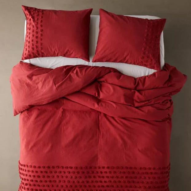 New Dotted Tufted Duvet Cover Set - The Linen House