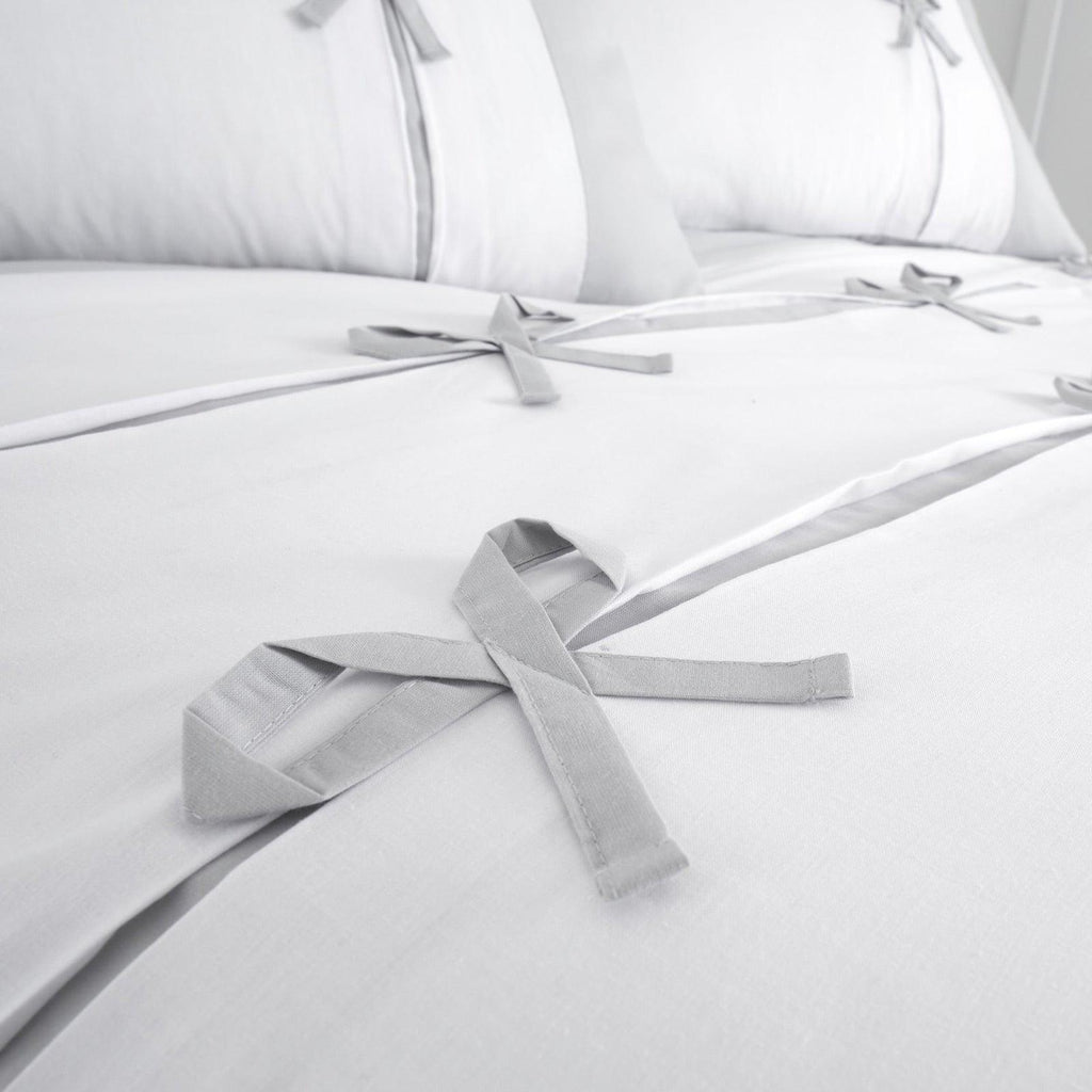 Milo Bow Duvet Set - The Linen House