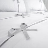Milo Bow Duvet Set - The Linen House