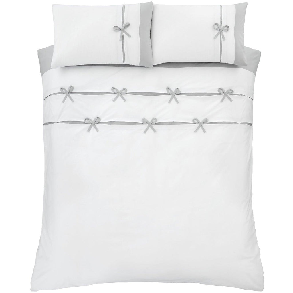 Milo Bow Duvet Set - The Linen House
