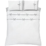 Milo Bow Duvet Set - The Linen House