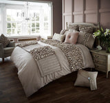 Luxury Beige Weavian Bridal Bedding Duvet Set with filling - The Linen House