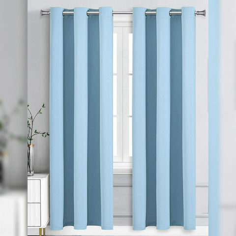 Plain Dyed Eyelet Curtains with linning