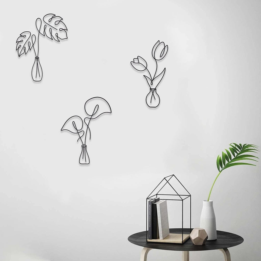 Metal Flower Wall Decor - The Linen House