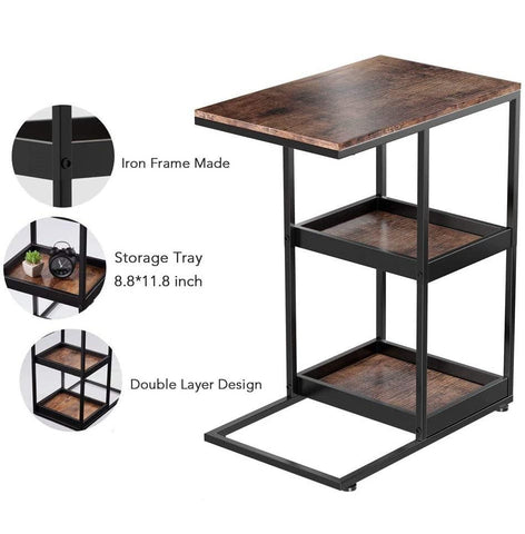 C-Shelf Accent Table