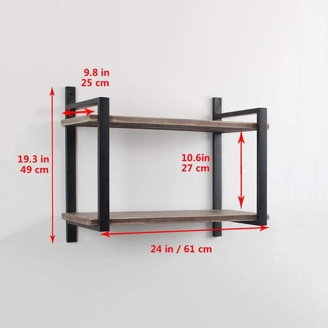 Weven Industrial Pipe Shelving Wall Mounted - The Linen House