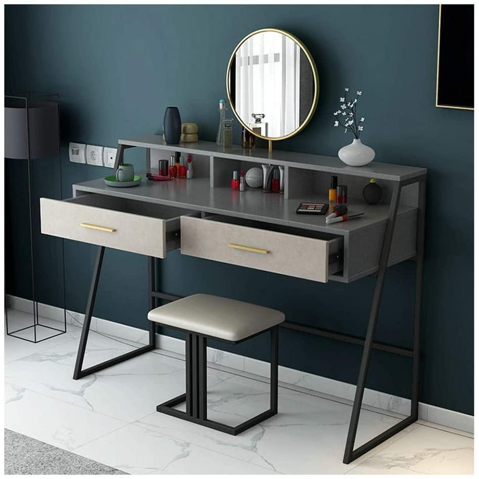 Dressing Table Set Light Chain Cosmetic Table Mirror Dressing Table - The Linen House