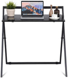 Folding Computer Desk, Foldable Desk for Small Space - The Linen House