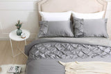 Pintuck Border Duvet Set - The Linen House
