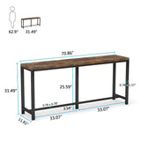 Extra Long Narrow Console Sofa Table - The Linen House