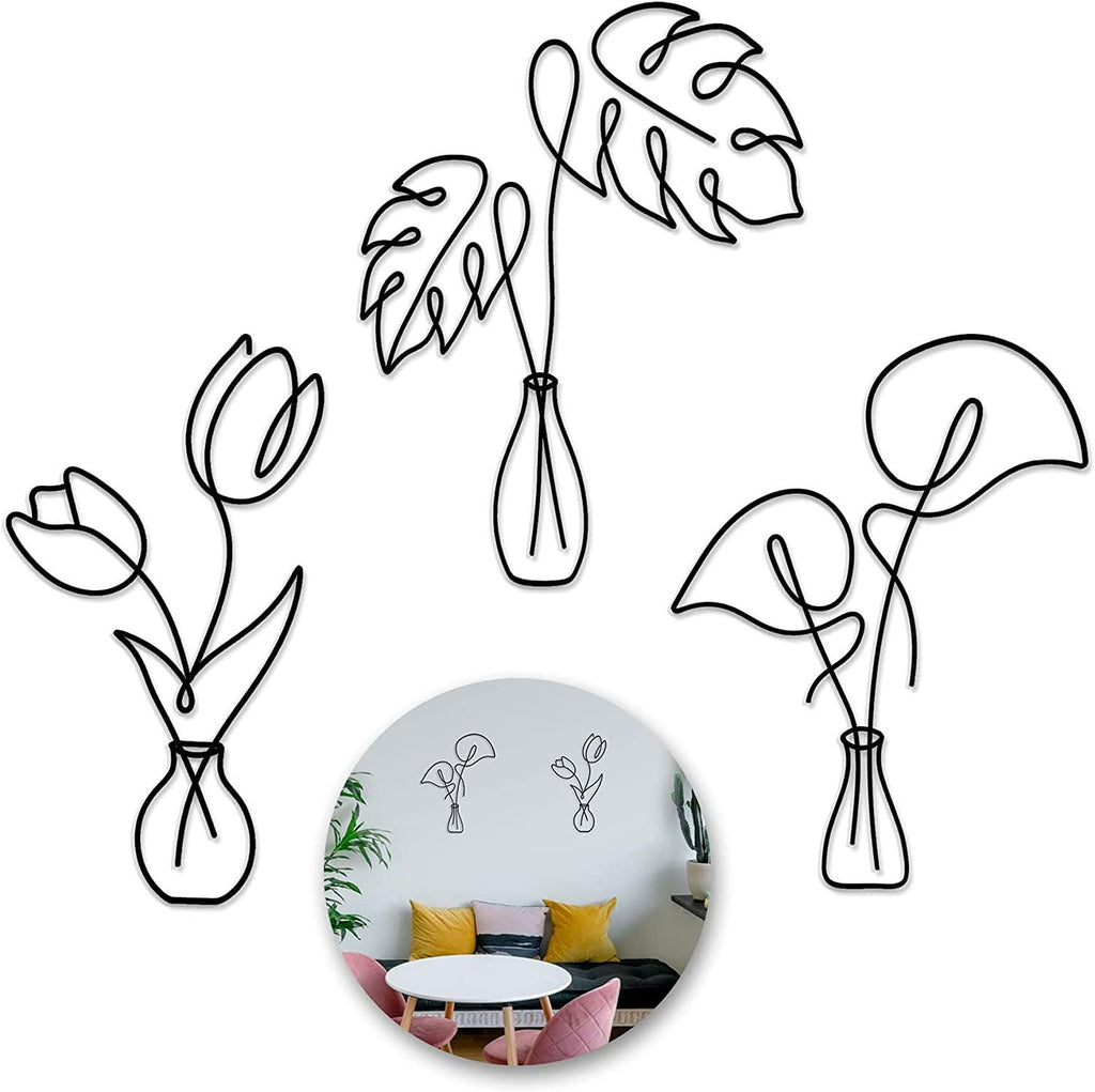 Metal Flower Wall Decor - The Linen House