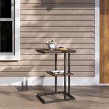 Novilla Snack Side Table C Shaped - The Linen House