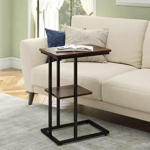 Novilla Snack Side Table C Shaped - The Linen House