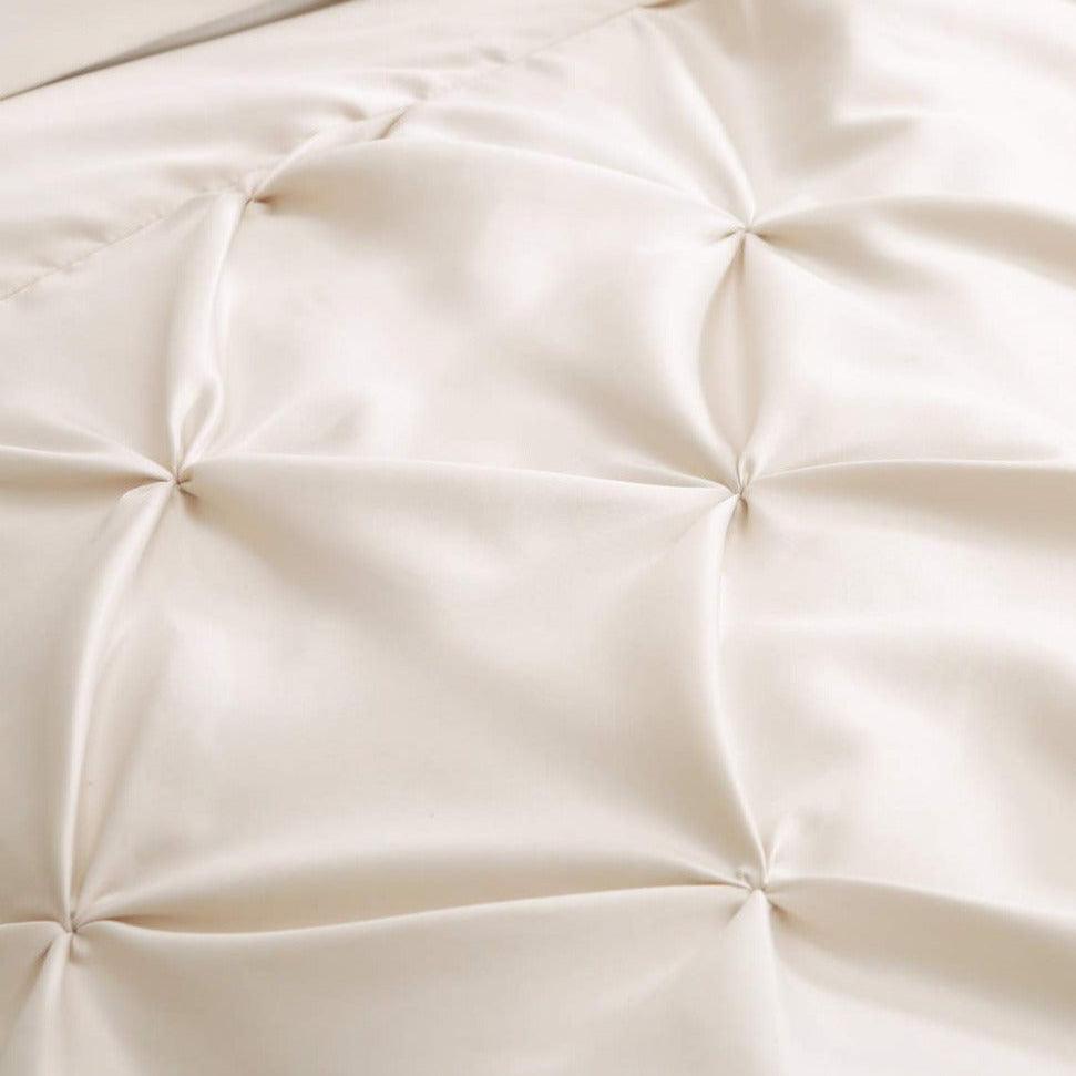 Pintuck Border Duvet Set - The Linen House
