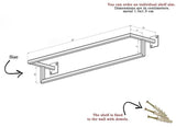 Industrial metal tower rail Towel holder Wall mount towel holder rack - The Linen House