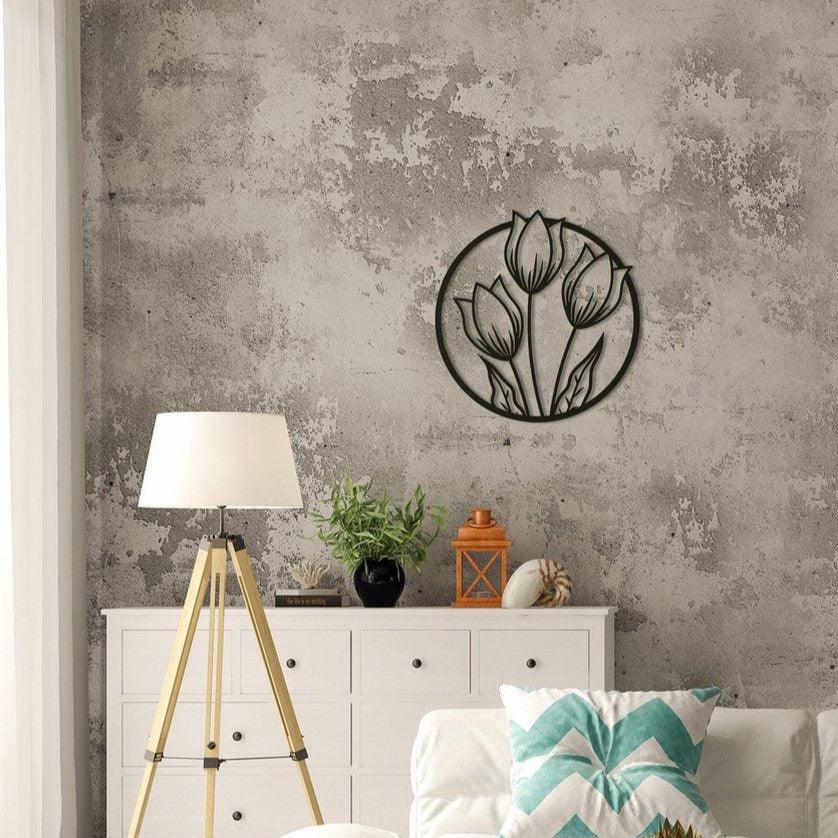 Tulip Metal Wall Decor - The Linen House