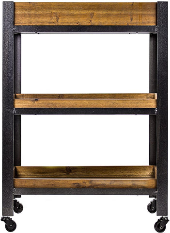 Decor Rolling Storage Cart with Shelves - The Linen House