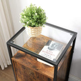 Side Table With Inside Shelf - The Linen House