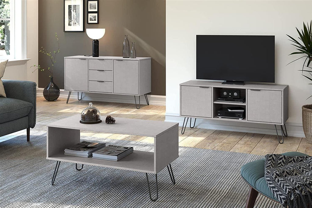 Home Source Rectangle Coffee Table & Occasional Living Room Table with Storage - The Linen House
