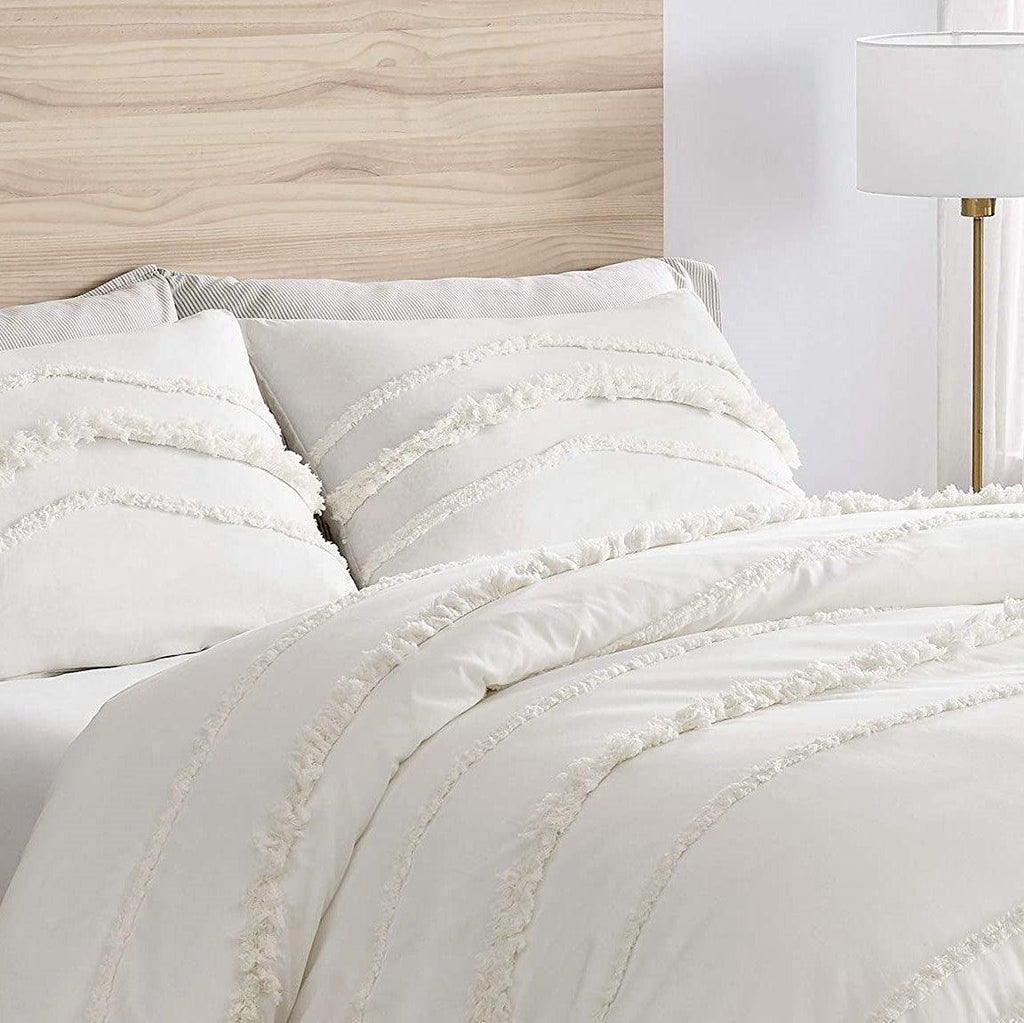 Ivory Tufted Duvet Cover Set - The Linen House